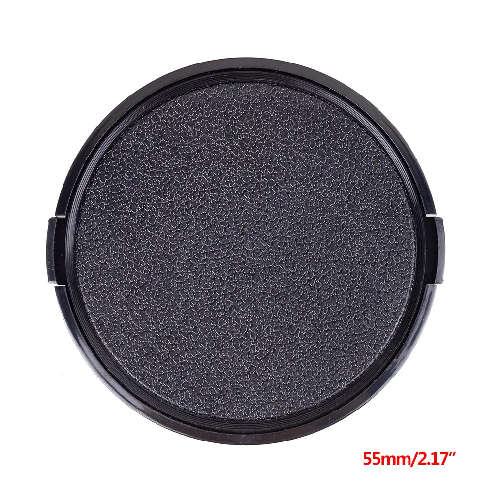 Plastic Black Snap-On Front Lens Cap for   for Fujifilm Camera 55mm Lens Protector Front Lens Cap