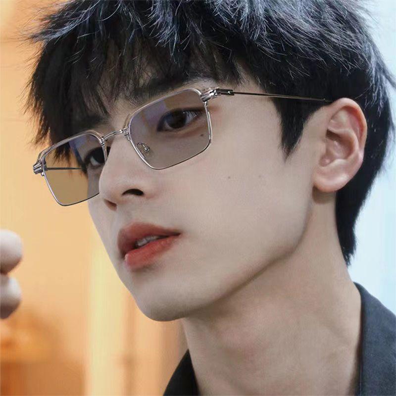 Kính SUNNYINS-Photochromic dành cho nam giới, kính cảm quang chốngxanh biển ánh sáng, kính kinh doanh, khung Retro, nửa khung, kính quang học thay đổi màu sắc Nữ 2