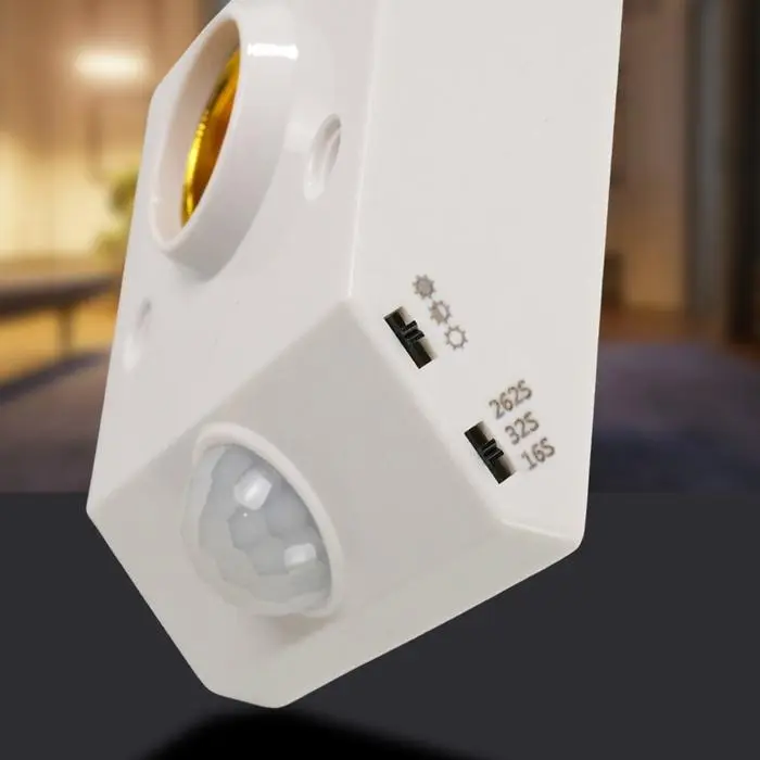 Fitting sensor lampu kamar mandi penghemat daya listrik fiting pengganti - Model kotak 5