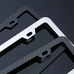 2pcs Frame Plat Nomer Mobil Dudukan Pelat Nomor Mobil /Mobil Tempat Plat Nomer /Us Frame Plat Nomor Mobil Stainless Steel