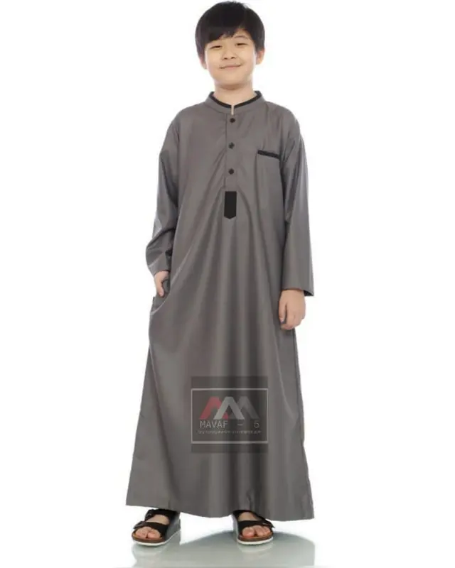 Jubah Anak Lakki Laki Usia 2-15thn - Toyobo Premium Muslim 4-5 tahun zigzag hijau 3