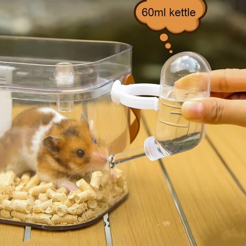 Product Introduction of New Transparent Hamster Cage with Handle Portable Durable Hamster Carrying Box Plastic Sturdy Hamster Outdoor Carrier Cage 13