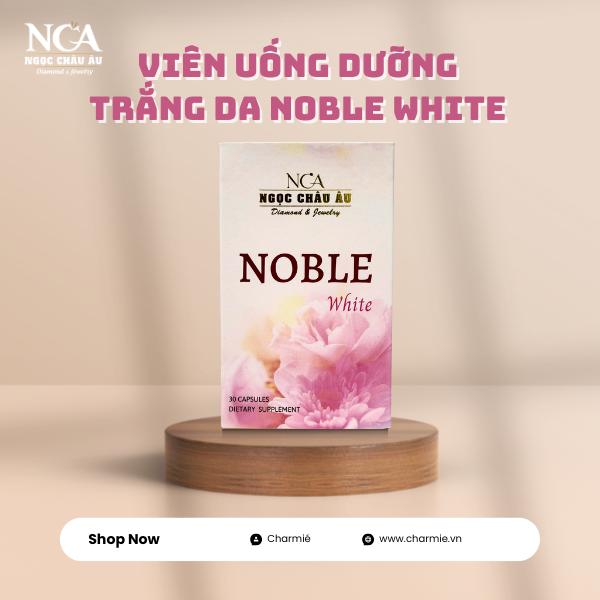 Noble White (Hộp/3 Vỉ) - Noble White viên uống hỗ trợ trắng da, bổ sung Collagen giúp da tươi sáng