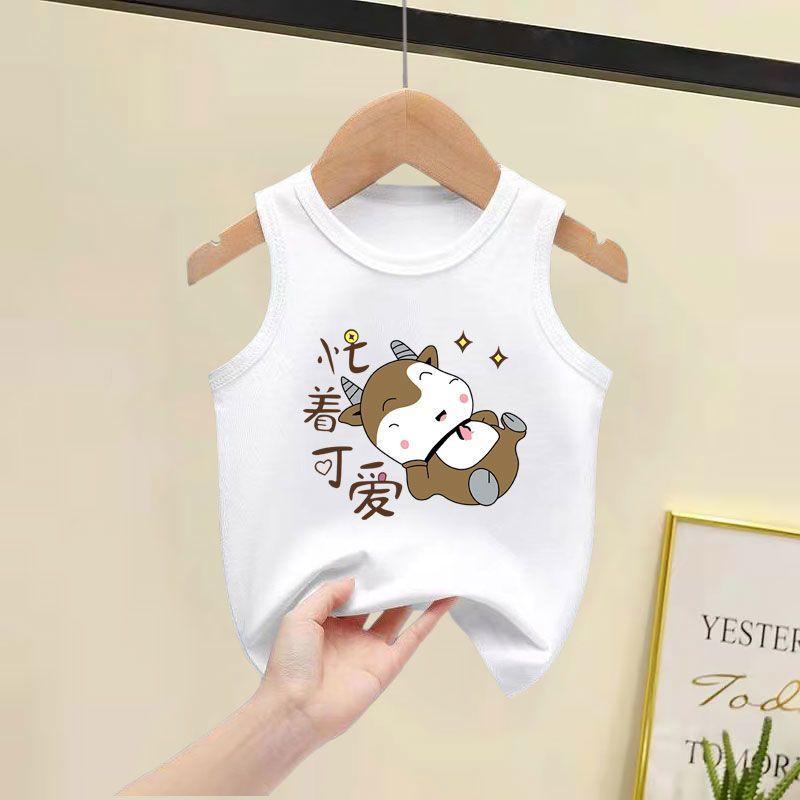 Áo Vest Bông 100%, Cho Trẻ Em, Phong Cách Phương Tây, Không Tay, Mỏng, Thích Hợp Cho Bé Trai Và Bé Gái, Áo Cho Em Bé, Thời Trang, Quần Áo Mùa Hè, Hàng Mới Về, 2025 6