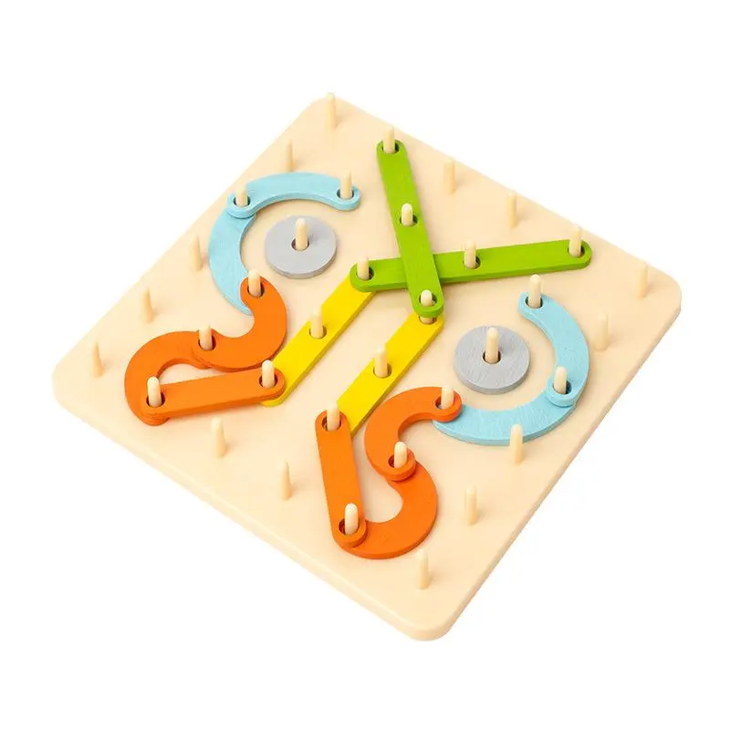 Baby Toy Creative Board (1 Set), Early Educational Learning Alphabet Numbers Building Blocks, Matching Puzzle, Montessori Toy Summer Gift 2