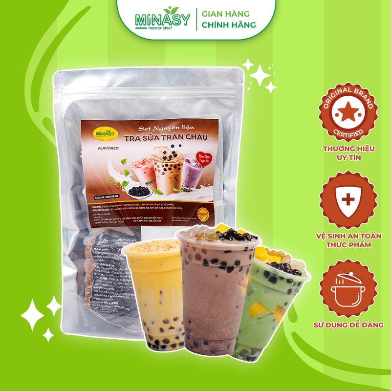 Set nguyên liệu tự pha trà sữa Phúc Long Topping