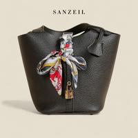 Gambar SANZEIL Grace Tas Wanita Hand Bag 8875 Kulit Sintetis Hitam dengan Dustbag Pouch & Scarf Dimensi 19x14x18cm Berat 300g - Hitam dari SANZEILSTORE Kab. Tangerang 1 Tokopedia