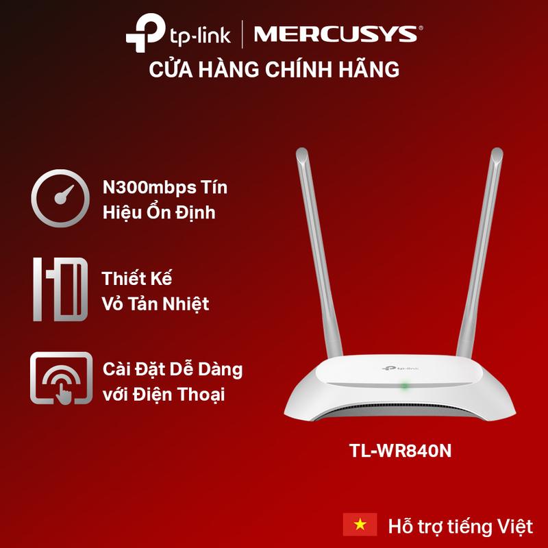 Bộ Phát Router Wifi TP-Link TL-WR840N Chuẩn N Tốc Độ Tín Hiệu 300Mbps