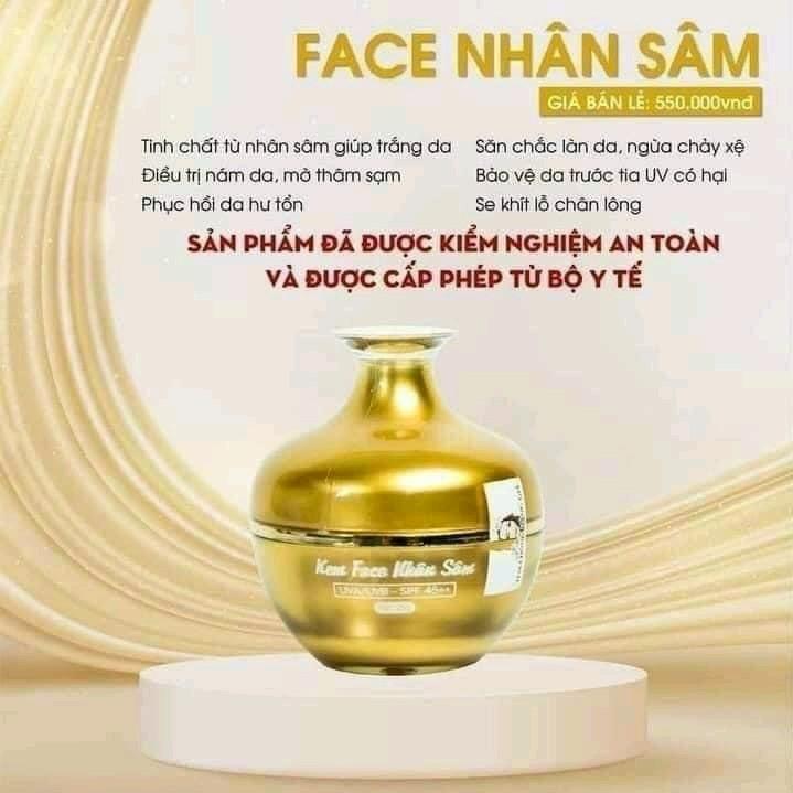 Kem Face Nhân Sâm NCollagen Bích Ngân - Siêu Dưỡng Trắng, Cung Cấp Collagen, Chống Lão Hóa - Nữ, Skincare Dưỡng Ẩm Da Làm Đẹp Da Women