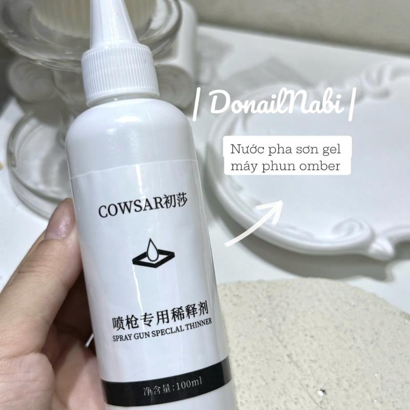Nước pha sơn gel cho máy phun omber tiện lợi khi làm móng