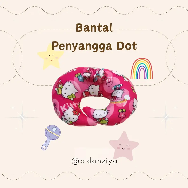 Bantal Dot Penyangga Botol Susu Bayi 1