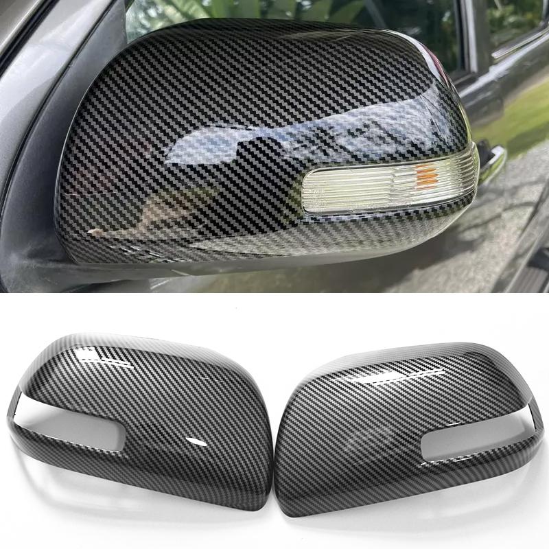 Vỏ Gương Chiếu Hậu Ô Tô, Cho TOYOTA HILUX VIGO 2008-2015, Họa Tiết Sợi Carbon, Phụ Kiện Gương Chiếu Hậu VIGO 1