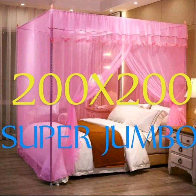 KELAMBU NYAMUK MODERN PERSEGI SUPER JUMBO 200X200 Pencegahan Serangga Putih 1