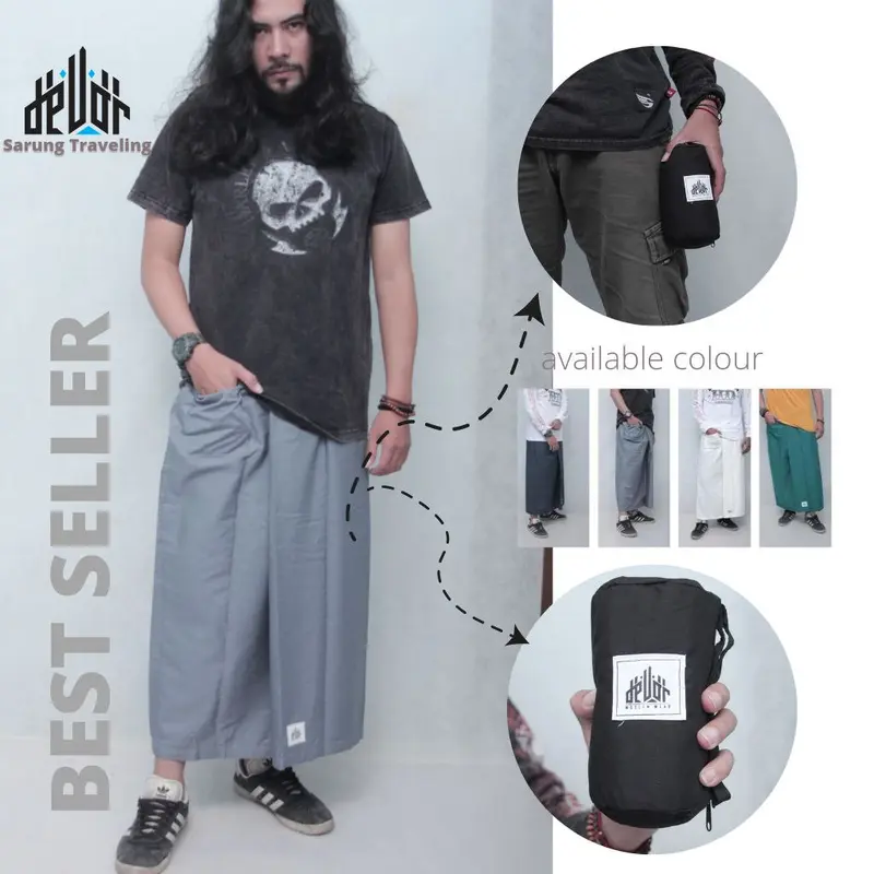 Sarung Biker Simple Adem Polos Abu Abu 1