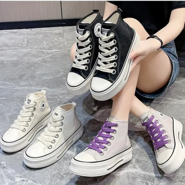 Juragan Online - ISABEL Boots Fashion Sneakers Wanita Terbaru Stylish dan Trendi Bisa Untuk Sekolah 3