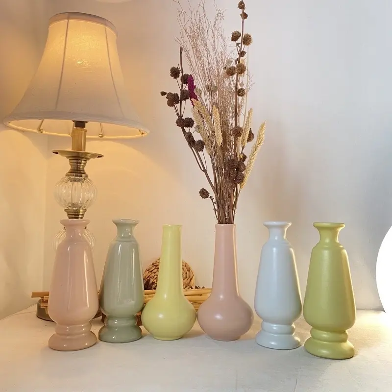 Vas bunga aesthetic dekorasi vintage 4 Color pastel lucu