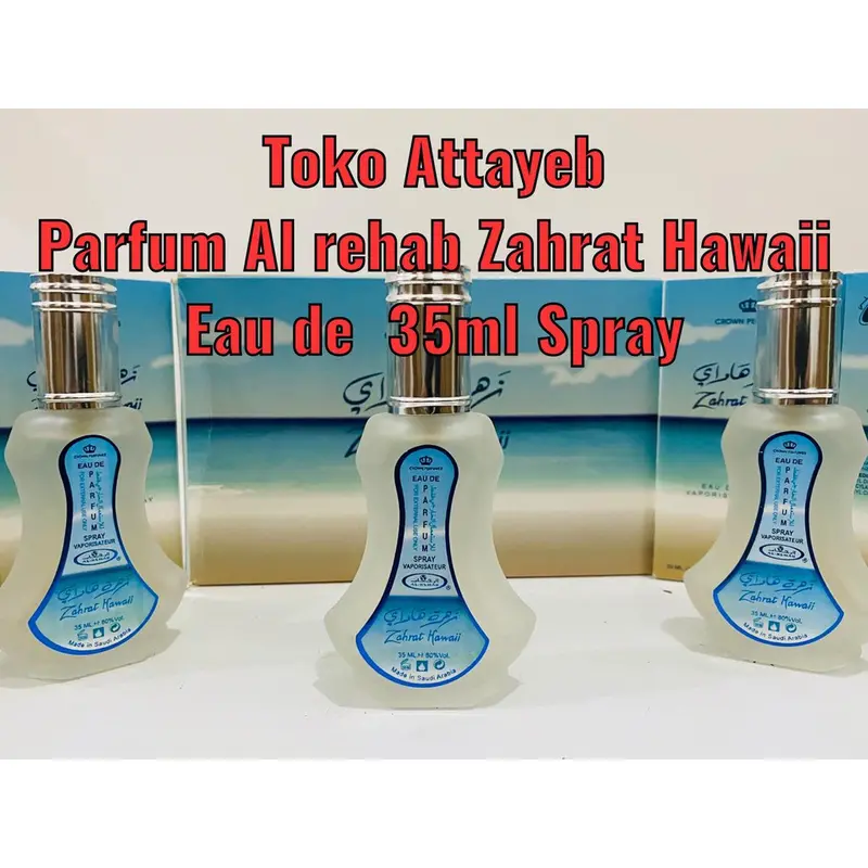 Parfum Al Rehab Zahrat Hawaii 35ml Spray Eau de Parfum Original 0