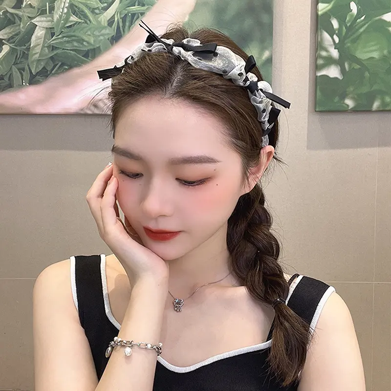 Băng Đô Thắt Nút Nơ, Thời Trang, Phong Cách Công Chúa, Thanh Lịch Và Đơn Giản, cài tóc, Băng Đô Ren Và Lưới, Dành Cho Phụ Nữ Và Trẻ Em Gái, Vòng Cài Tóc, Phụ Kiện Tóc 1
