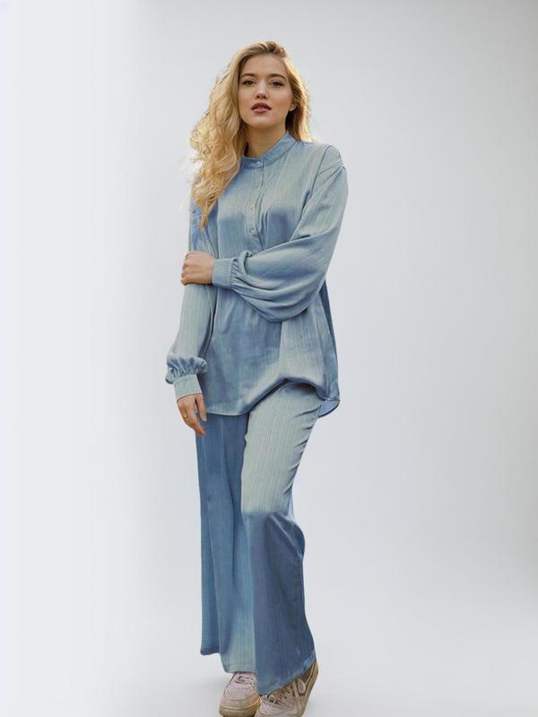Solid pants set