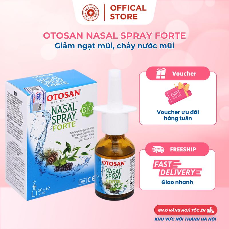 Xịt mũi otosan nasal spray forte chai 30ml nhập khẩu chính hãng