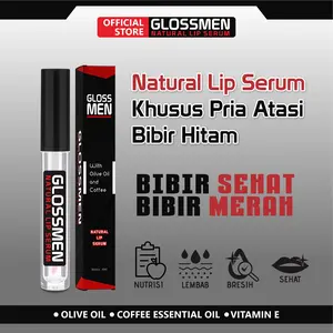 RAY Pencerah-Pemerah Bibir Pria Alami-GlossMen Lip Serum-Dan Pelembab Bibir Resmi BPOM