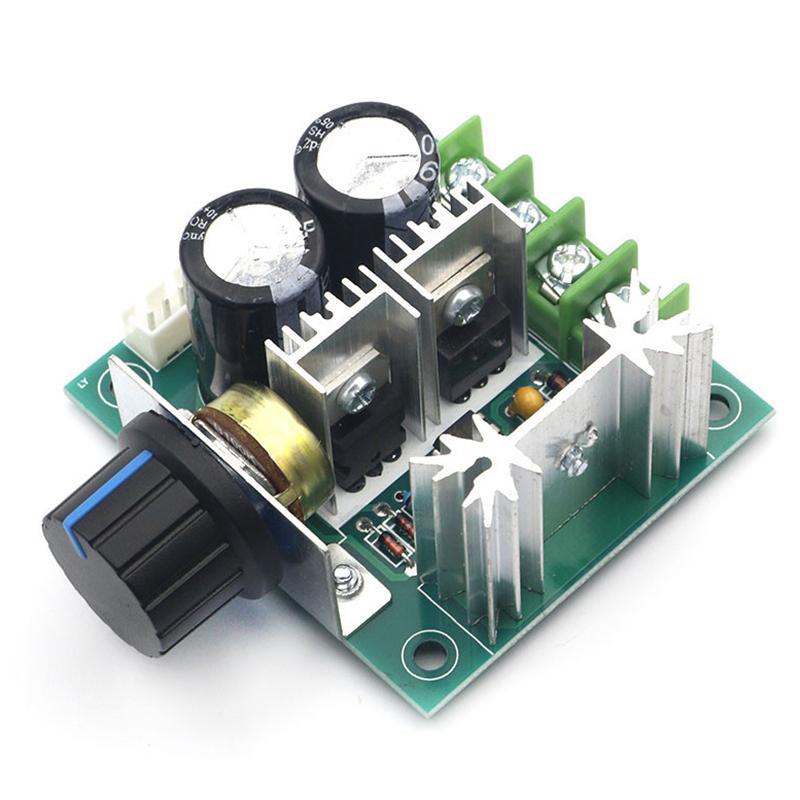 Bộ điều chỉnh tốc độ động cơ DC PWM tự động, DC 12V / 24V / 30V / 40V, 13KHZ, Công tắc điều khiển tốc độ thống đốc, 10A, Điện dung: 1000uF, Thích hợp cho động cơ DC