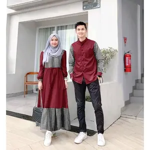 COUPLE GAMIS KATUN KOTAK + KOKO PAKISTAN COUPEL CP DAMARA PAKAIAN WANITA TERLARIS