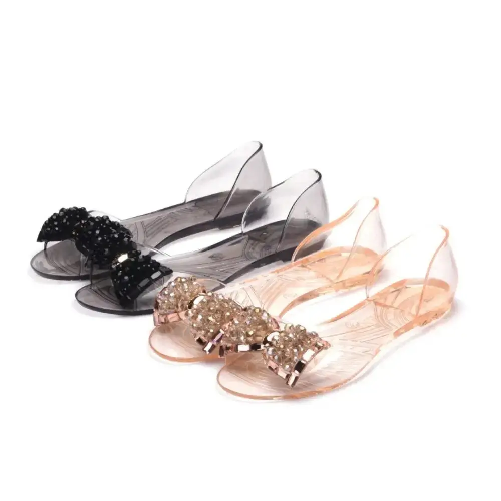 Sepatu Jelly Kaca Wanita / Flatshoes Kaca Jelly Pita Transparan 186-38 ALINA sandal  terbaru