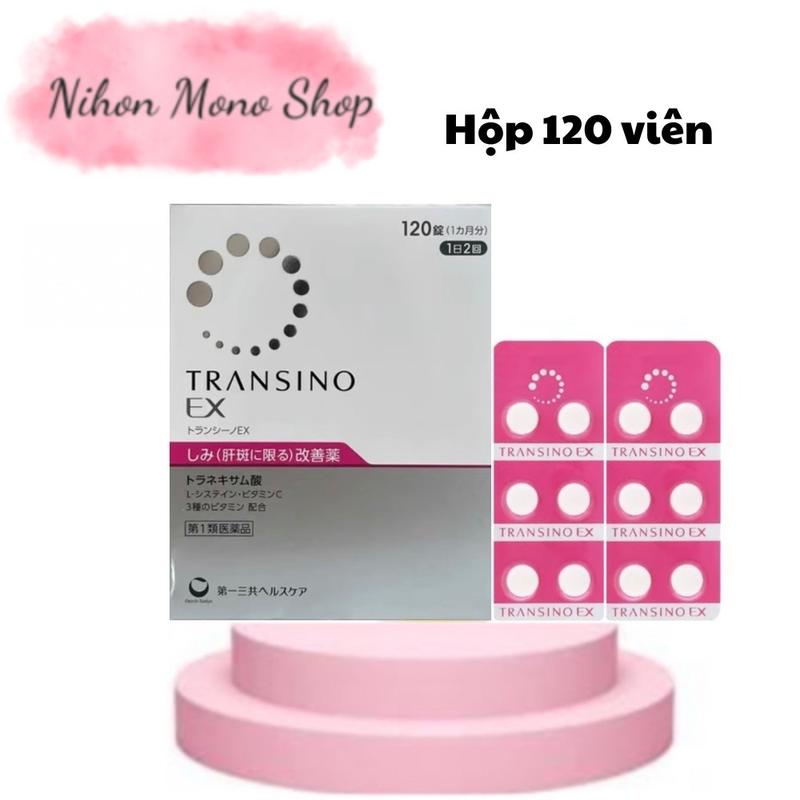 Hộp 120 viên Viên uống mờ nám sáng da Transino Nhật Bản