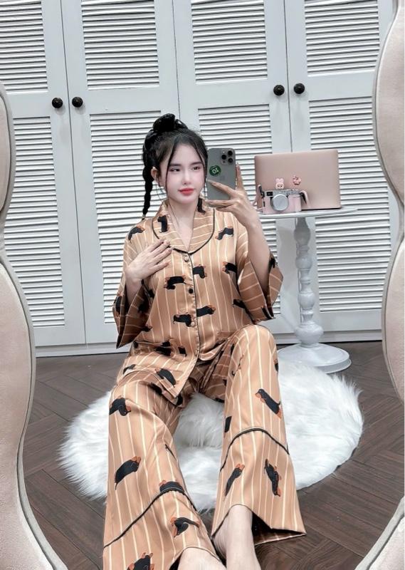 Product Introduction of FREE SIZE 40-63KG. SÉT ĐỒ BỘ CỔ SAM PHOM DƠI SANG CHẢNH DÀNH CHO NỮ 10