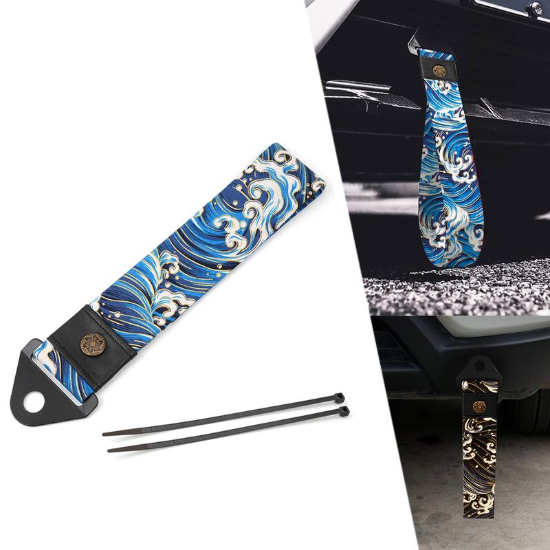 Product Introduction of Universal Personalize JDM Towing Rope High Strength Polyest Trailer Tow Rope Racing Car Tow Eye Strap Bumper Trailer BAG073 32