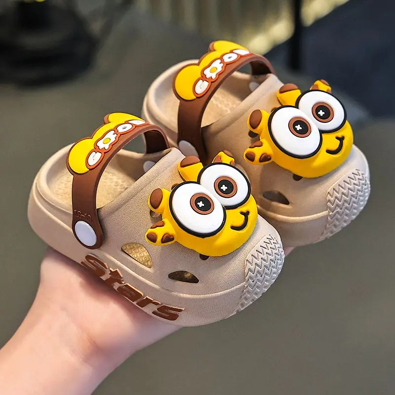 [8415 People Collection] Children's Slippers Summer Girls Baby Indoor Soft Bottom Non-Slip Cartoon Cute Slippers Boys Beach Hole Shoes
