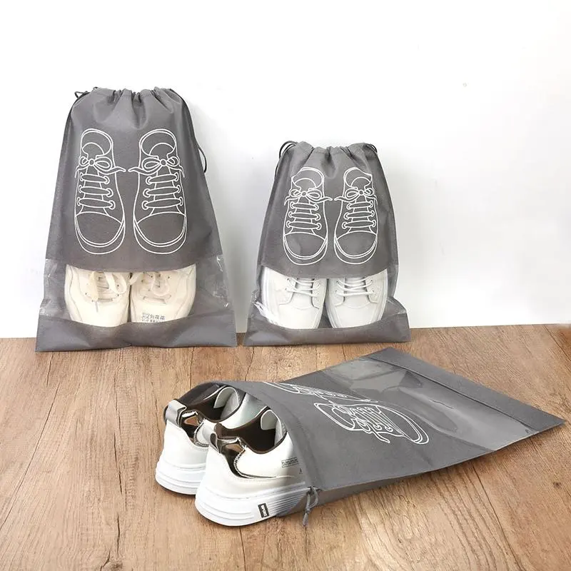 1pcs Shoes Storage Bags Closet Organizer Non-woven Travel Portable Bag Waterproof Pocket Clothing Classified Hanging Bag