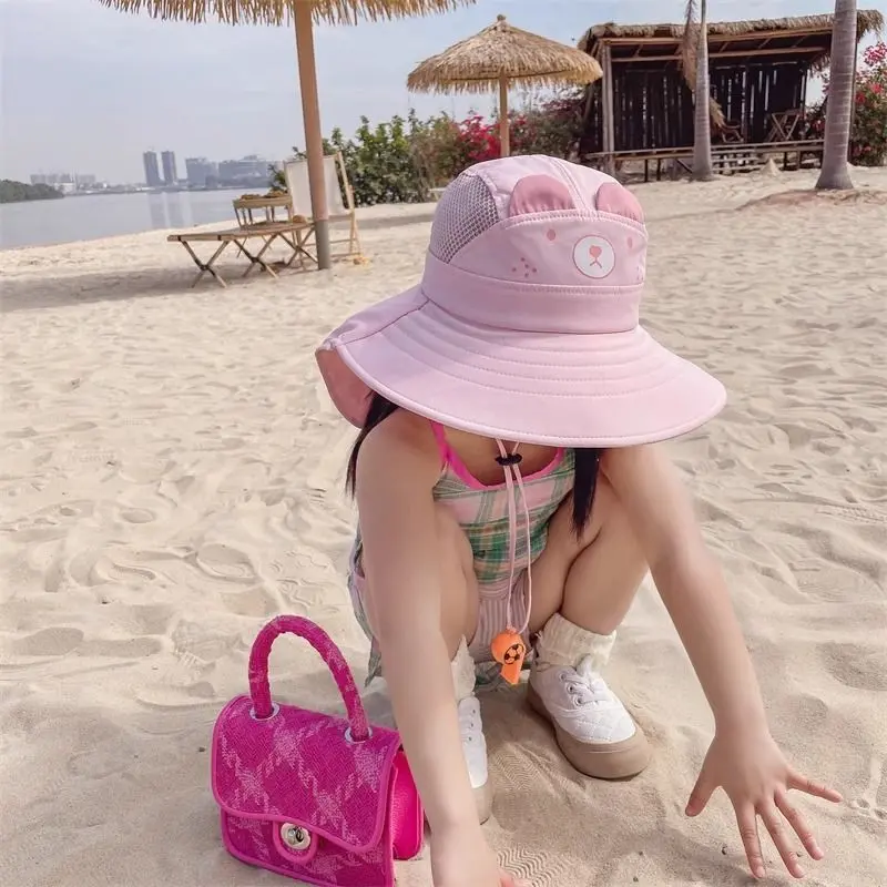 Mũ Chống Nắng, Cho Trẻ Em, Mặc Mùa Hè, Thích Hợp Cho Bé Gái Và Bé Trai, Mũ Che Nắng, Chống Tia Cực Tím, Mũ Rộng Vành, Cho Bé Gái, Lý Tưởng Để Mặc Mùa Hè