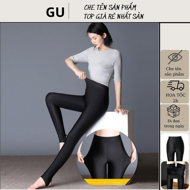 Quần Tất Lót Lông Túi Tím Siêu Ấm Dày Dặn Giữ Nhiệt Hở Ngón Nữ Chun Lịch quần tất nỉ Legging Thun