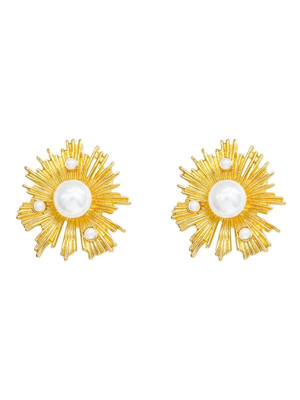 Flower Design Earrings, Fashionable Jewelry for Women, Daily Clothing Decor, Trendy All-match & Exquisite Jewelry for Birthday Gift 4