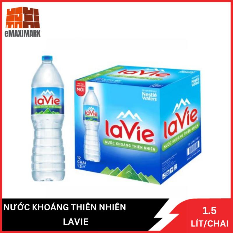 Nguyên Thùng Nước Khoáng Thiên Nhiên Lavie Chai 1.5L