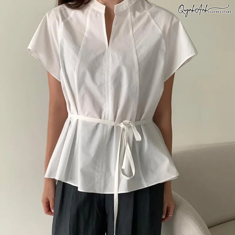 Set Áo Cánh Rơi Nữ Công Sở Thời trang thanh lịch phong cách hàn quốc 5