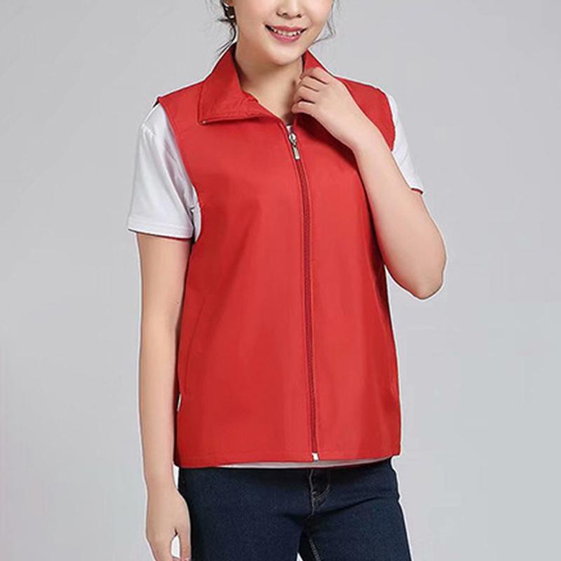 Áo Ghi Lê Ngoài Trời, Không Tay, Kiểu Bóng Tàu, Màu Sáng, Dáng Ôm, Có Túi, Khóa Kéo Và Vạt, Lót Lưới, Thích Hợp Làm Tình Nguyện Viên, Có Dây Thắt Lưng Làm Việc 7
