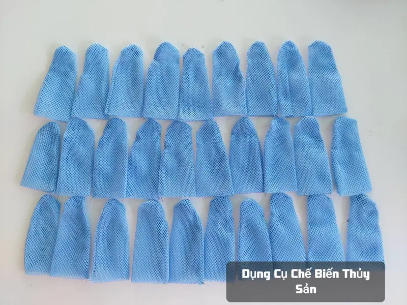 [ Sét 100 Cái - Miễn Ship ] Bao Ngón Tay Lưới Lột Tôm, Bịt Đầu Ngón Tay Lưới, Lưới Mịn 2 Lớp Bền Bỉ, Dùng Trong Chế Biến Thủy Sản inox không độc hại 2