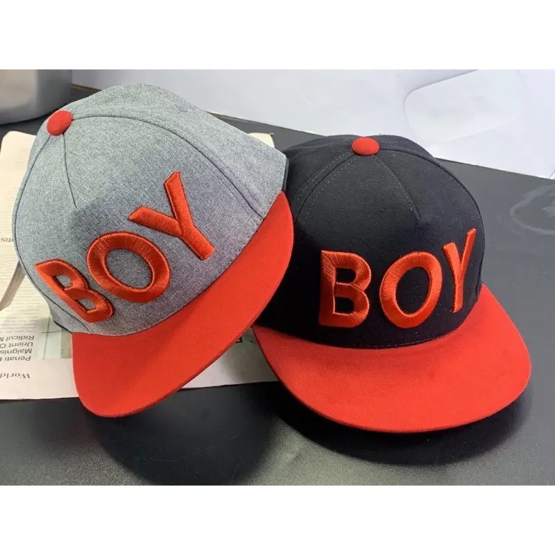 Mũ lưỡi chai, nón hip hop cho bé trai 2-8 tuổi thêu chữ Boy phong cách