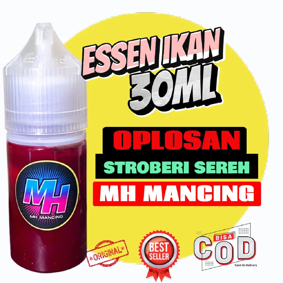 essen ikan lele aroma stroberi sereh 30ml