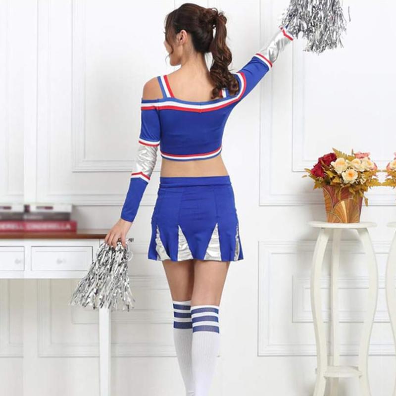 Product Introduction of Cheerleader Metallic Foil PomPoms with Handle - Blue/Green/Pink Red/Silver/Gold, 20cm long - Accessory, Aluminium 4