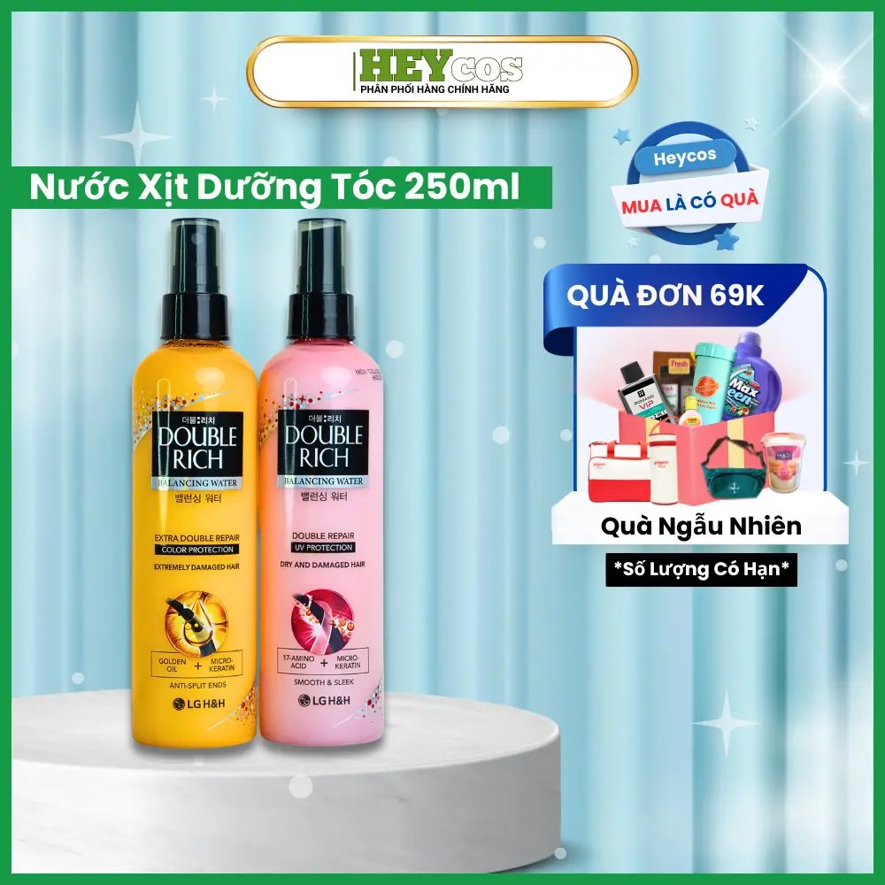 Nước Xịt Dưỡng Chăm Sóc Tóc Double Rich 250ml