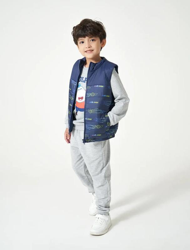 Áo khoác gilet chần bông bé trai chống thấm nước CANIFA 2OT23W007