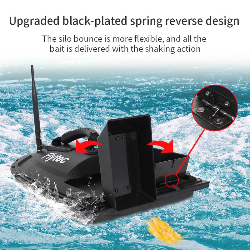 Product Introduction of Flytec 2011-5 500M Remote Control Carp Fishing RC Bait Boats 1.5 kg Loading Smart Fishing Hook Attach Tool Radio Control Toys 15