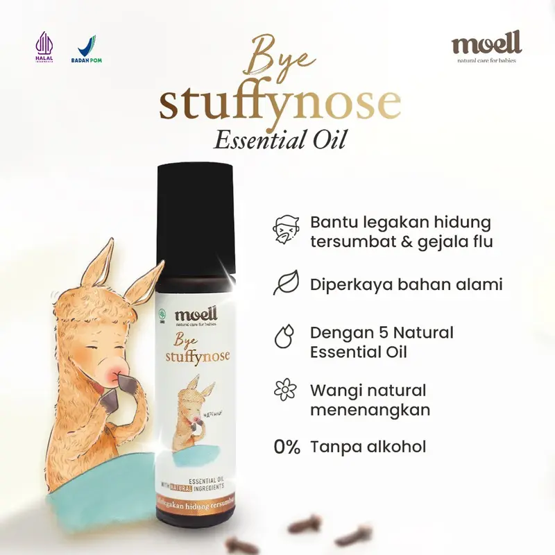 Moell Bye Natural Essential Oil Stuffy Nose First Care Fit Me Calm Me Tummy Wind Bug Bites 1