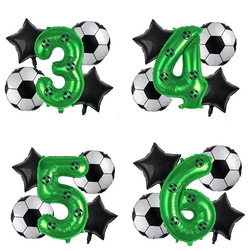 Product Introduction of Soccer Balloon Kit Birthday Decor for Boy Soccer Birthday Party Supplies Football Party Balloon Soccer Sports Theme Party Favors 1
