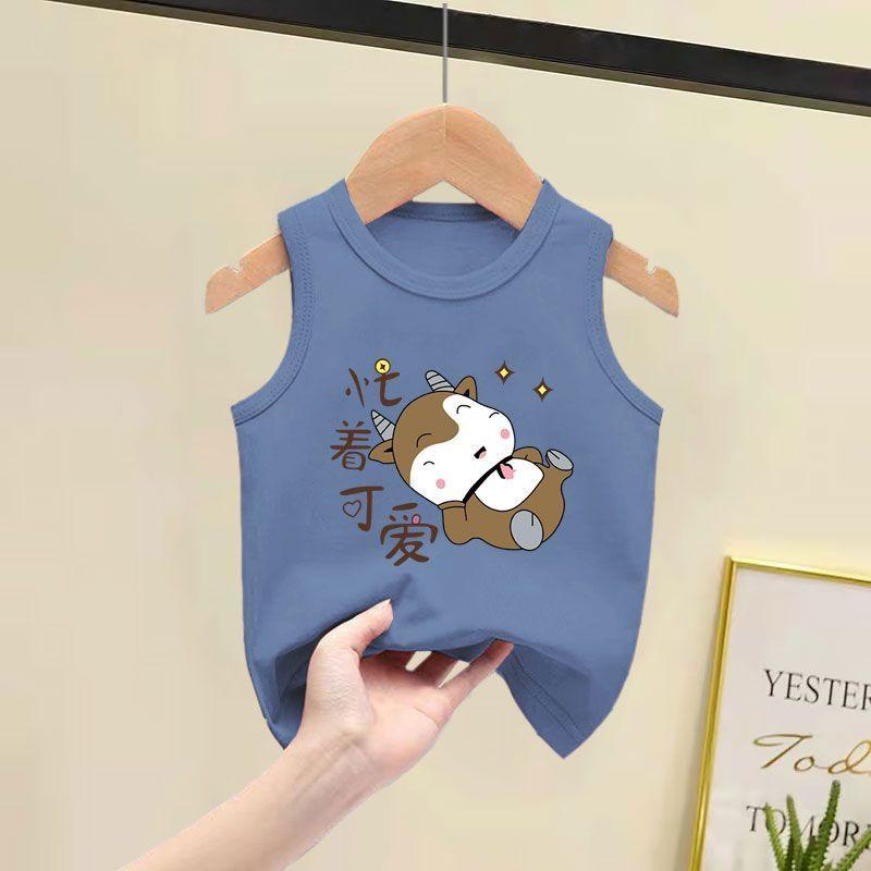 Áo Vest Bông 100%, Cho Trẻ Em, Phong Cách Phương Tây, Không Tay, Mỏng, Thích Hợp Cho Bé Trai Và Bé Gái, Áo Cho Em Bé, Thời Trang, Quần Áo Mùa Hè, Hàng Mới Về, 2025 0