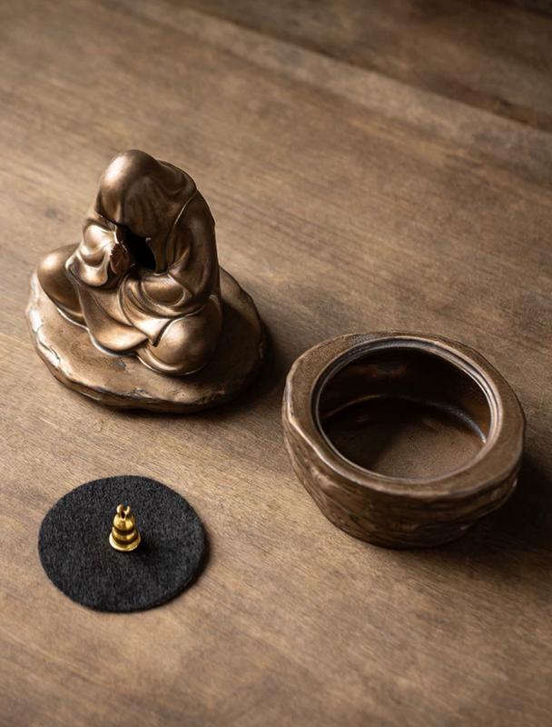 Tượng Xông Trầm Tịnh Tâm An Nhiên Decor Phòng Trang Trí Nhà Decor tuong  phattrangtri non  bộ tượng  giáng đồ phong 4